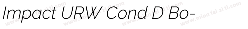 Impact URW Cond D Bo字体转换